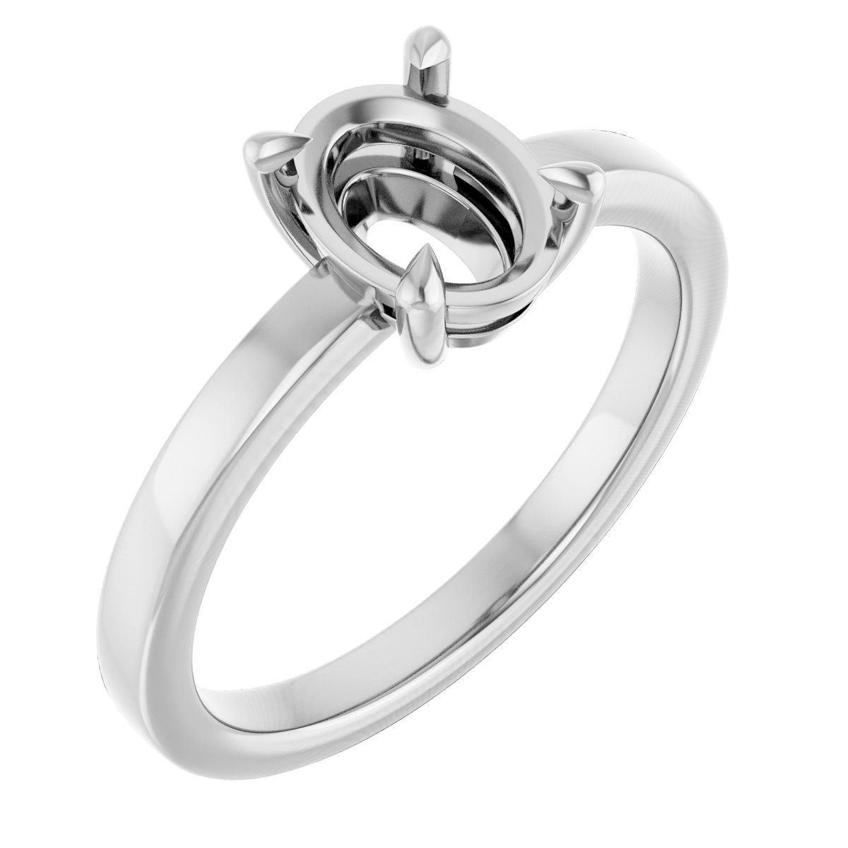 Claw-Prong Solitaire Engagement Ring
