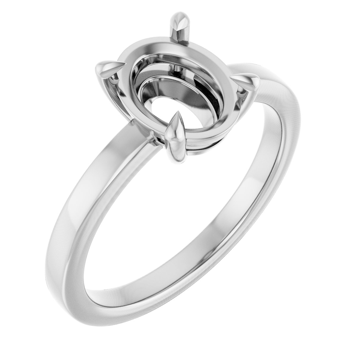 Claw-Prong Solitaire Engagement Ring