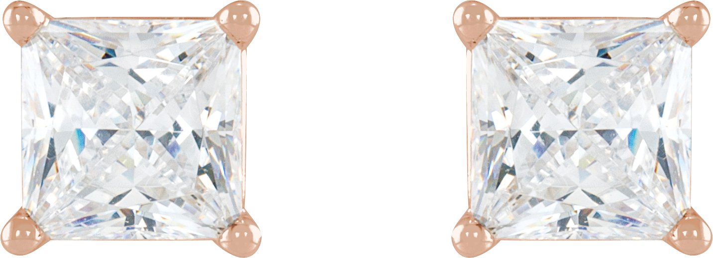 14K Rose 1/10 CTW Natural Diamond Earrings-2