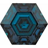 Hexagon Fancy Blue Stuller Created Moissanite™