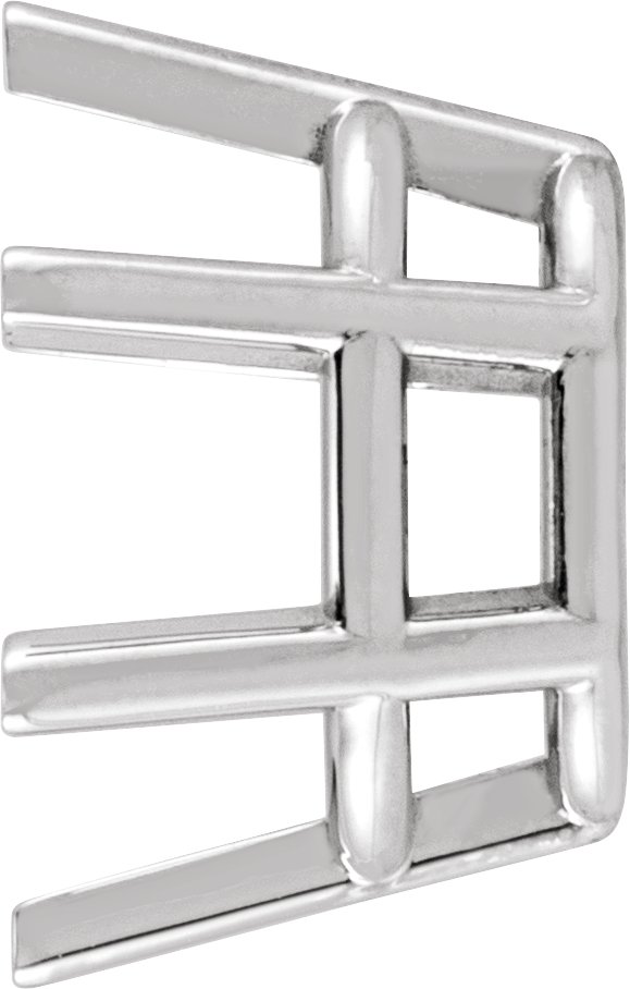 Oval 6-Prong Earring Setting