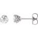 Platinum 3/8 CTW Natural Diamond Infinity-Inspired Earrings
