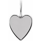 Engravable Elongated Heart Pendant Engravable Heart Pendant