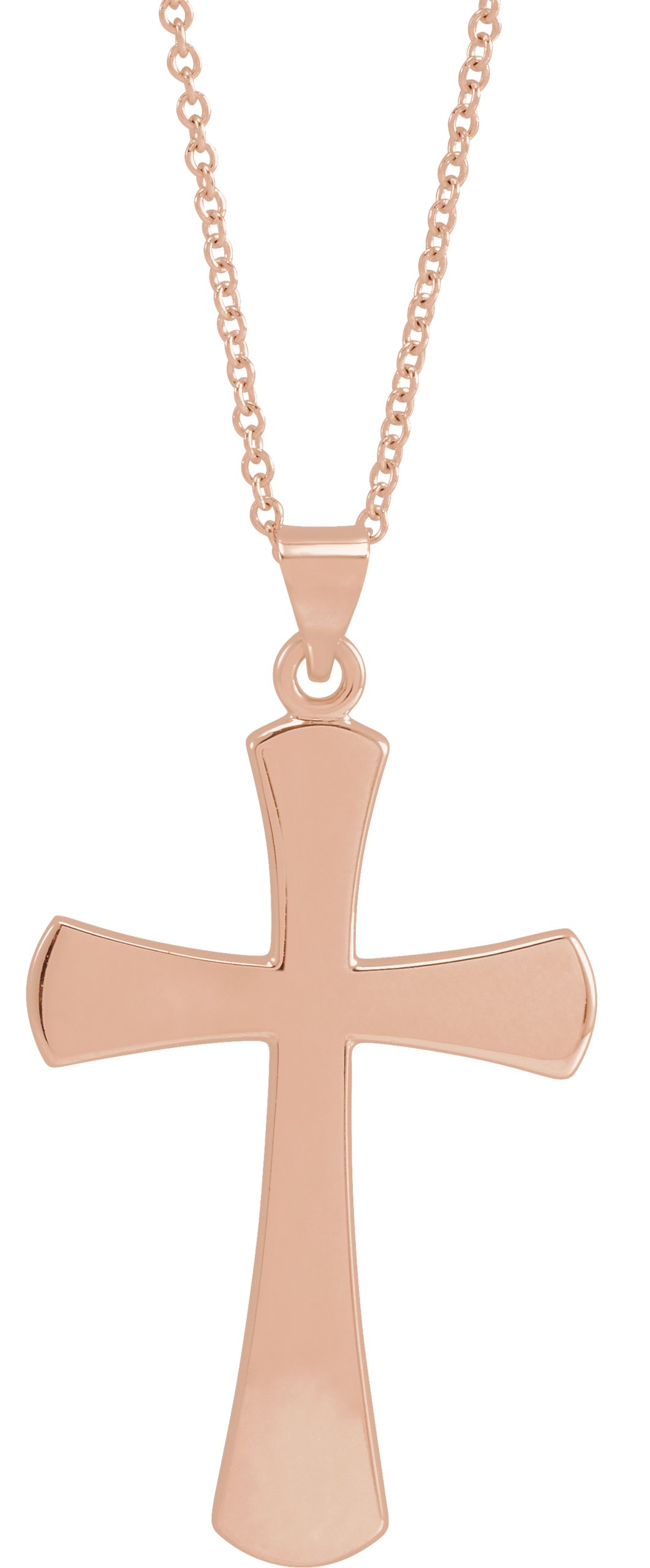 14K Rose Cross 18