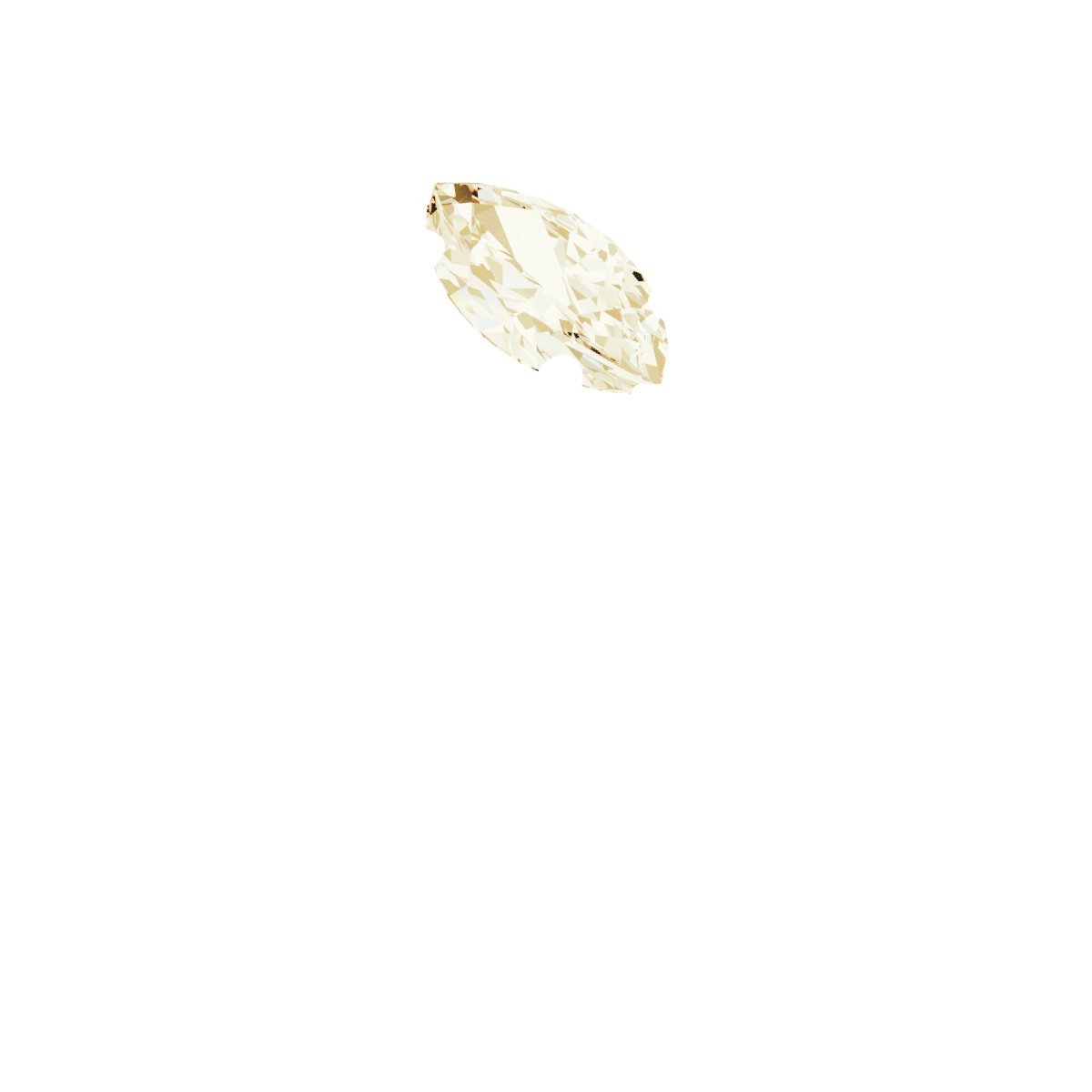 14K Yellow Stuller Lab-Grown Moissanite Vintage-Inspired Ring 