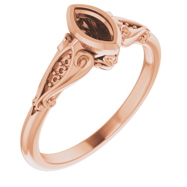Bezel-Set Accented Engagement Ring