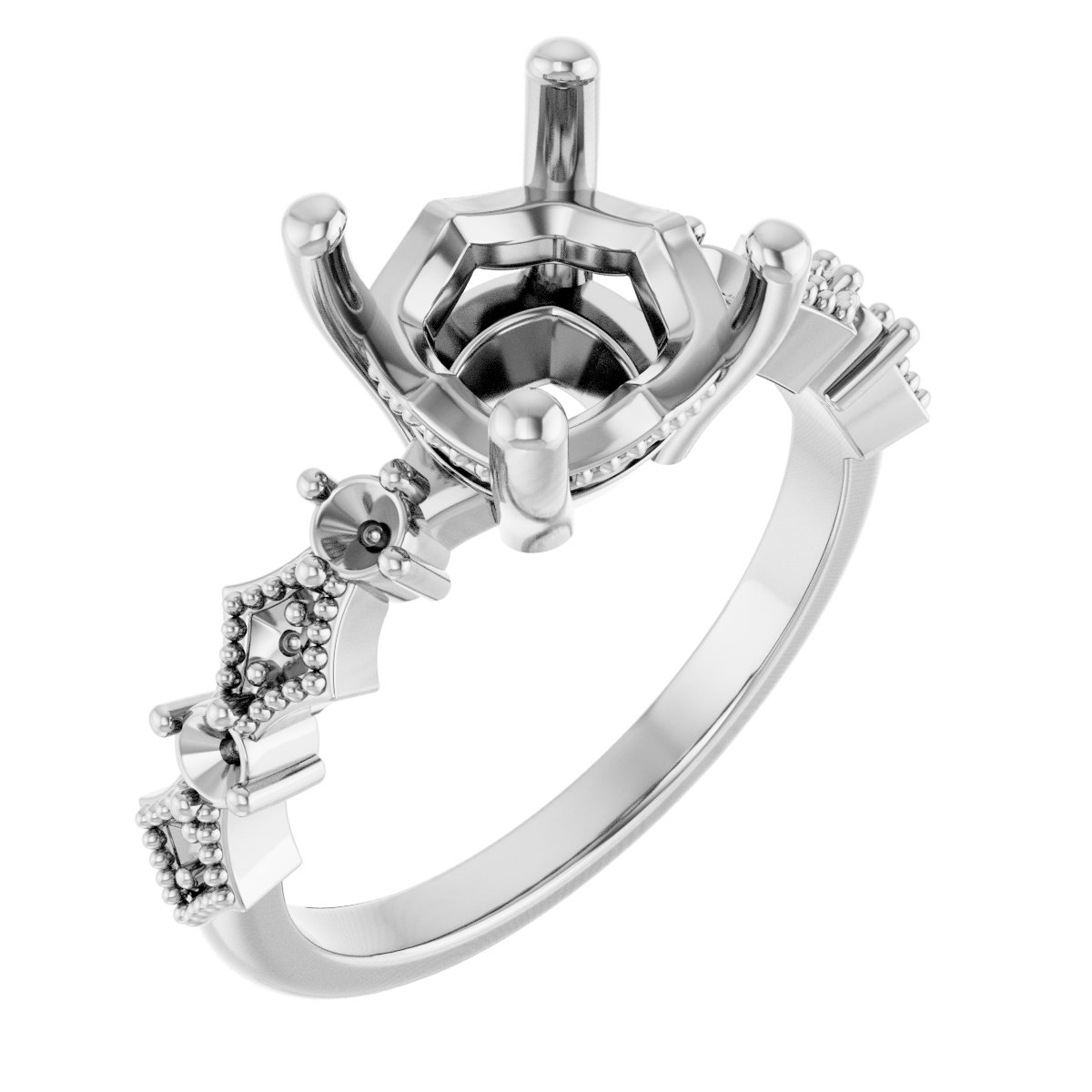 Accented Engagement Ring