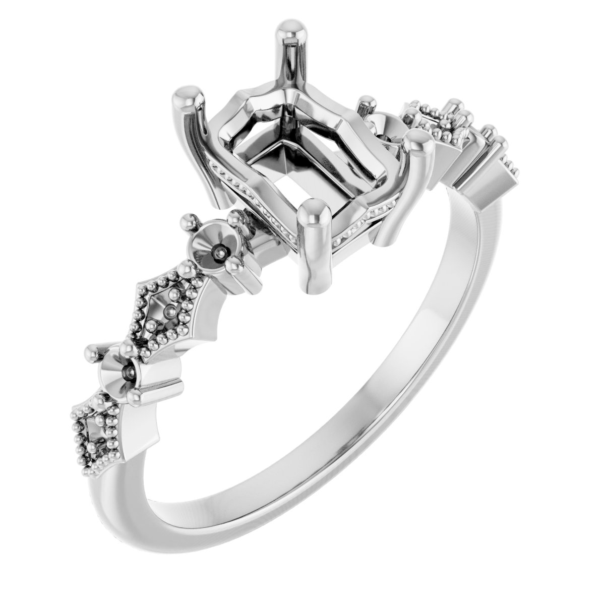 Accented Engagement Ring