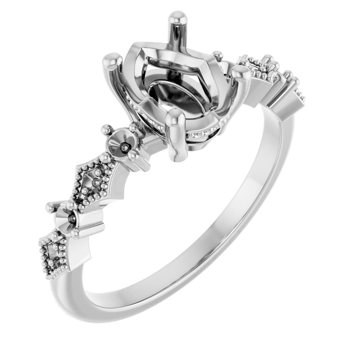 Accented Engagement Ring
