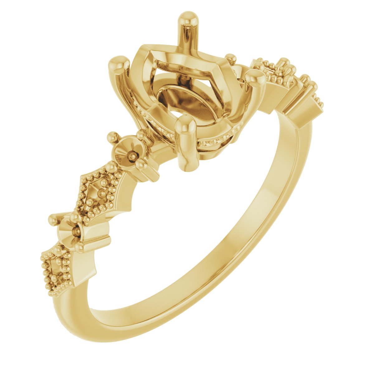 Accented Engagement Ring