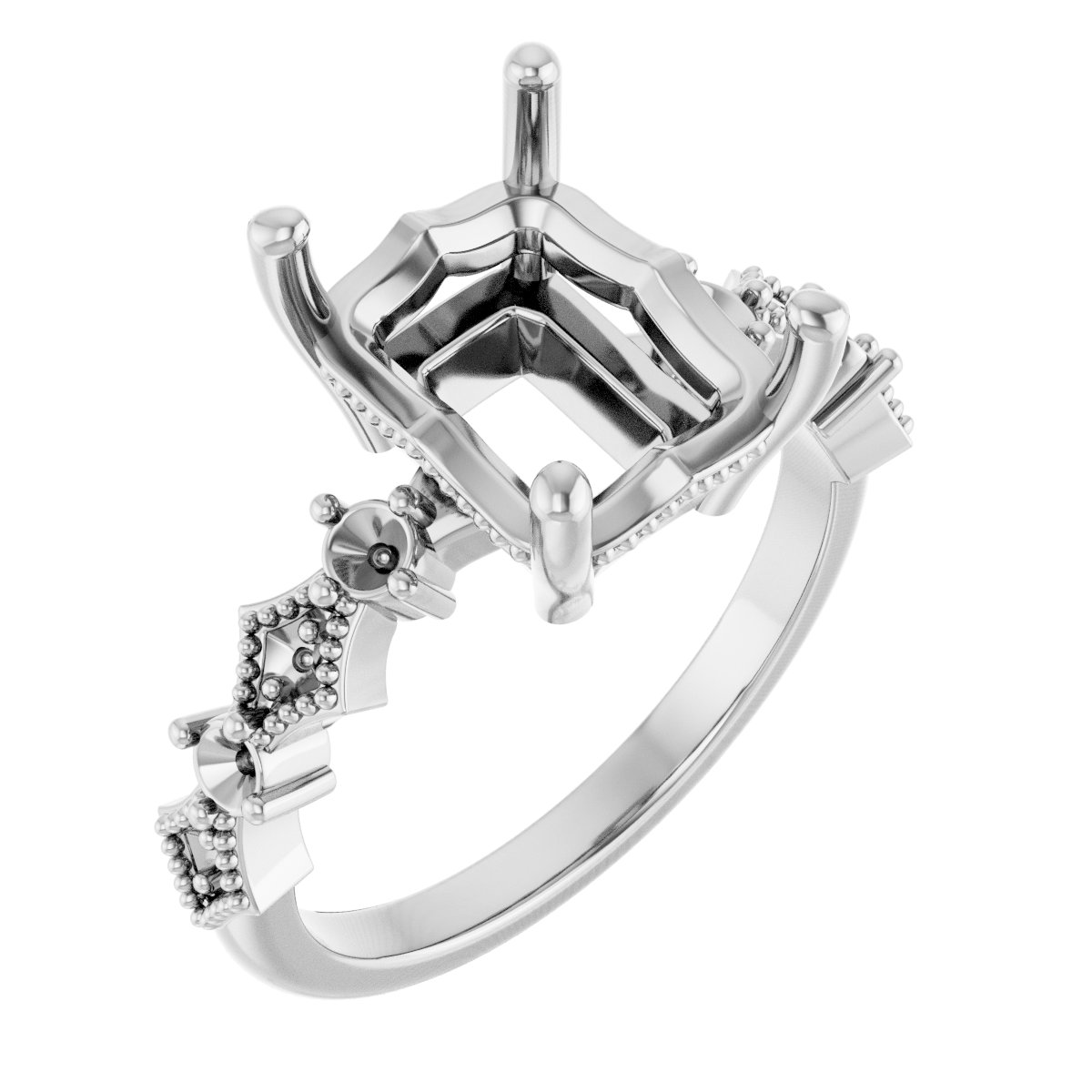 Accented Engagement Ring