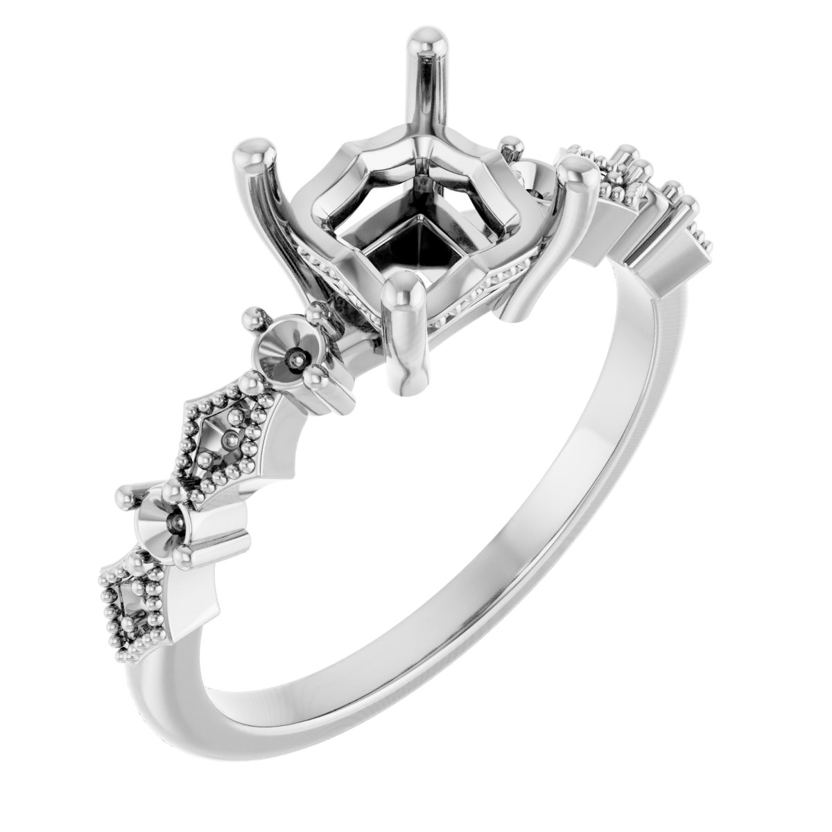 Accented Engagement Ring