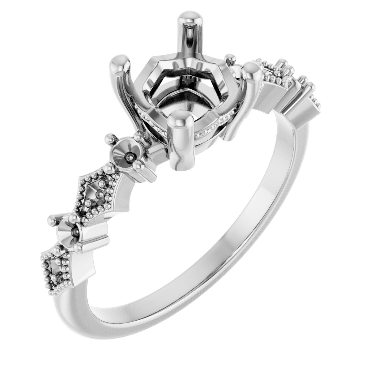 Accented Engagement Ring