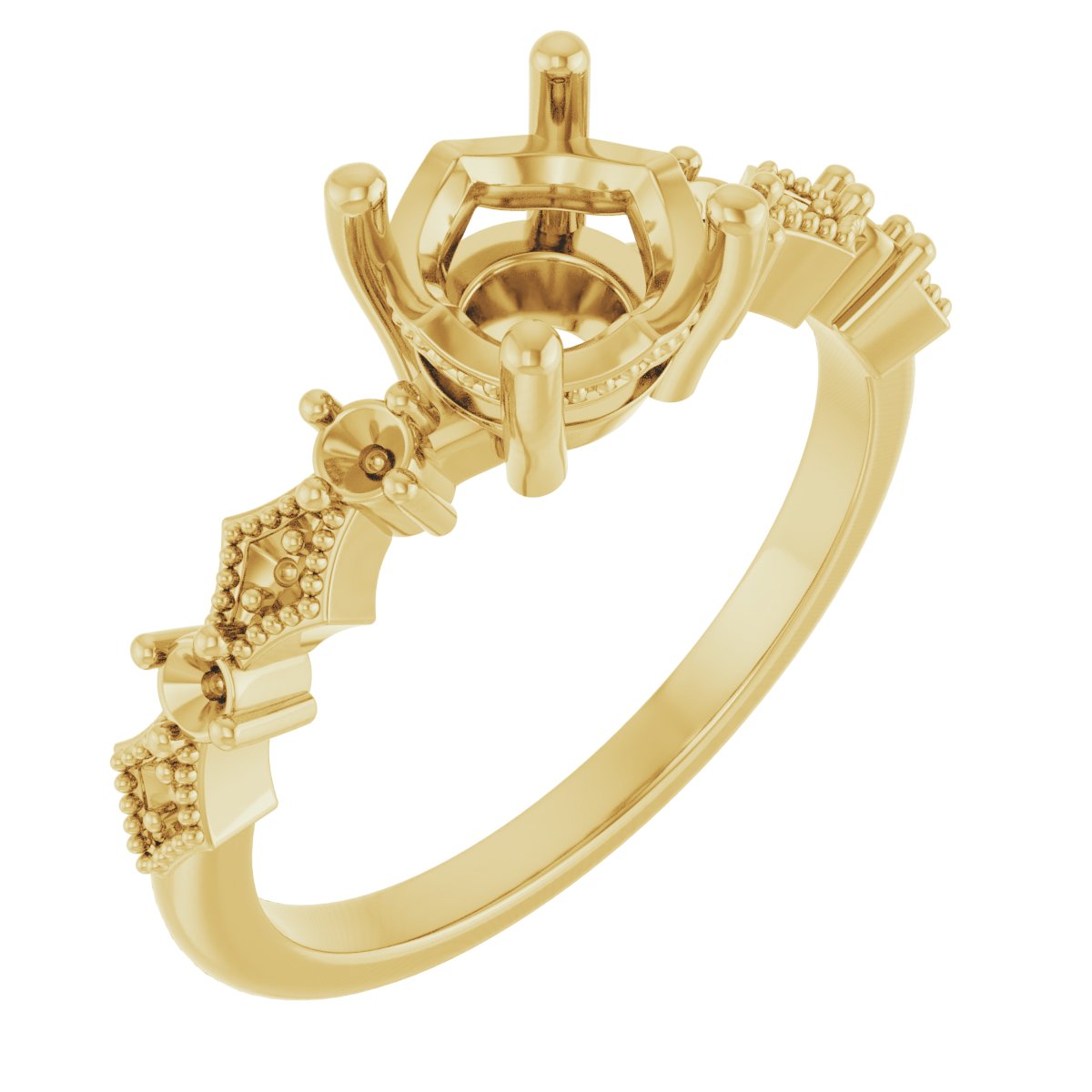 Accented Engagement Ring