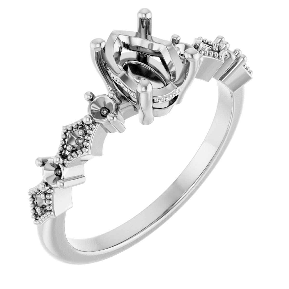 Accented Engagement Ring