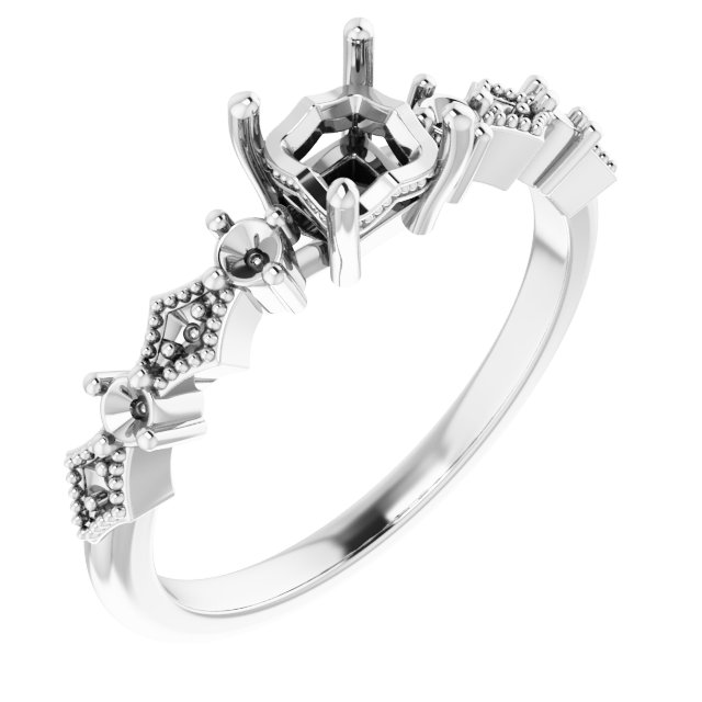 Accented Engagement Ring