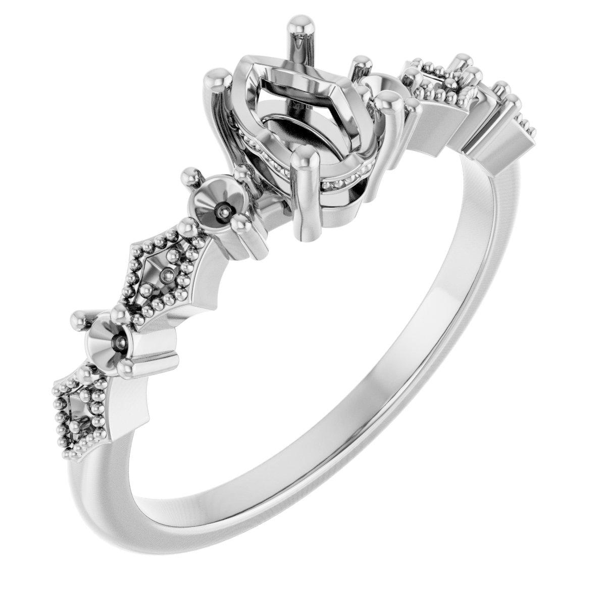 Accented Engagement Ring