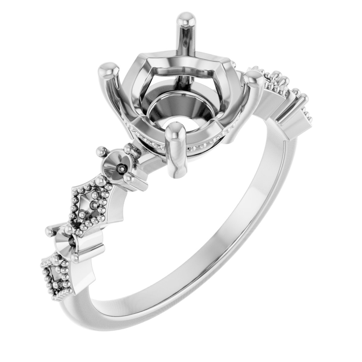 Accented Engagement Ring