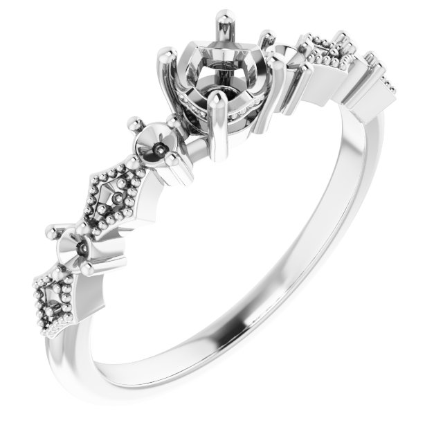 Accented Engagement Ring
