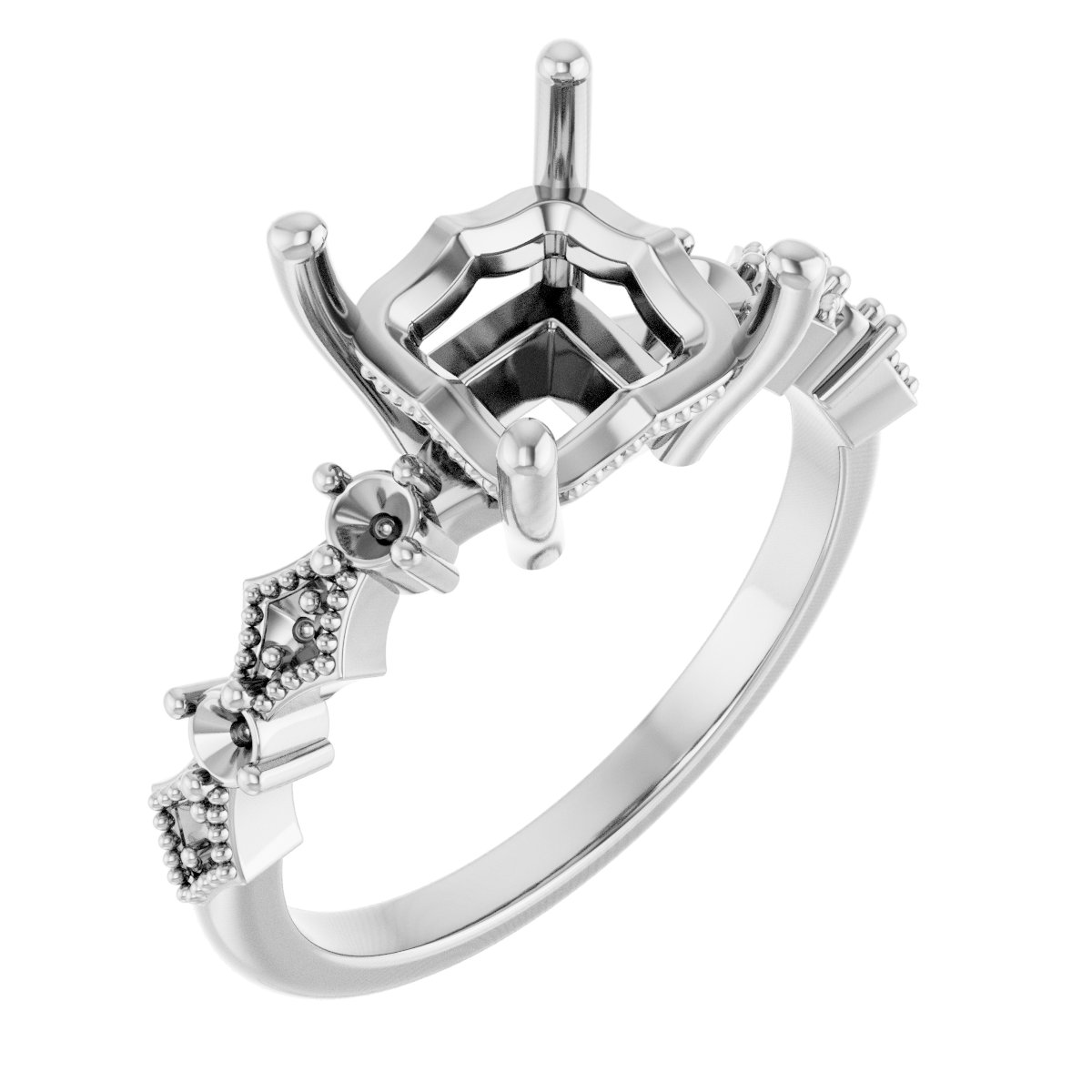 Accented Engagement Ring