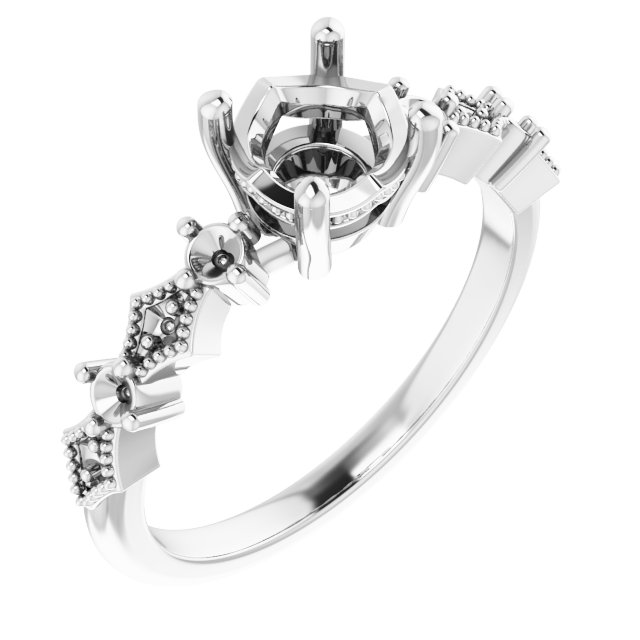 Accented Engagement Ring