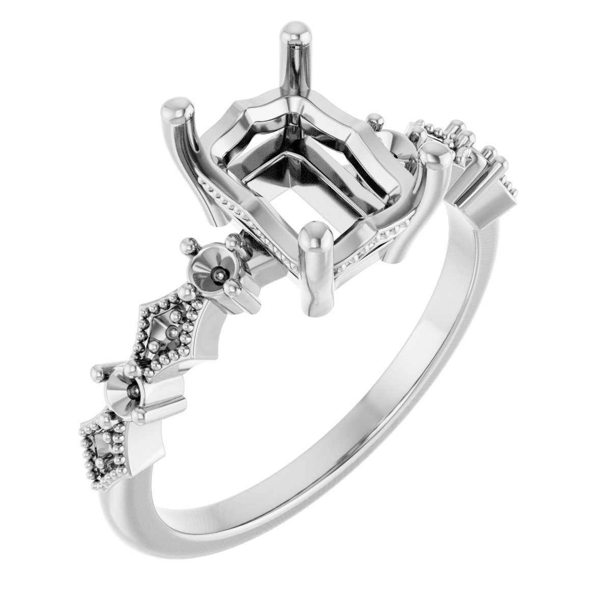 Accented Engagement Ring