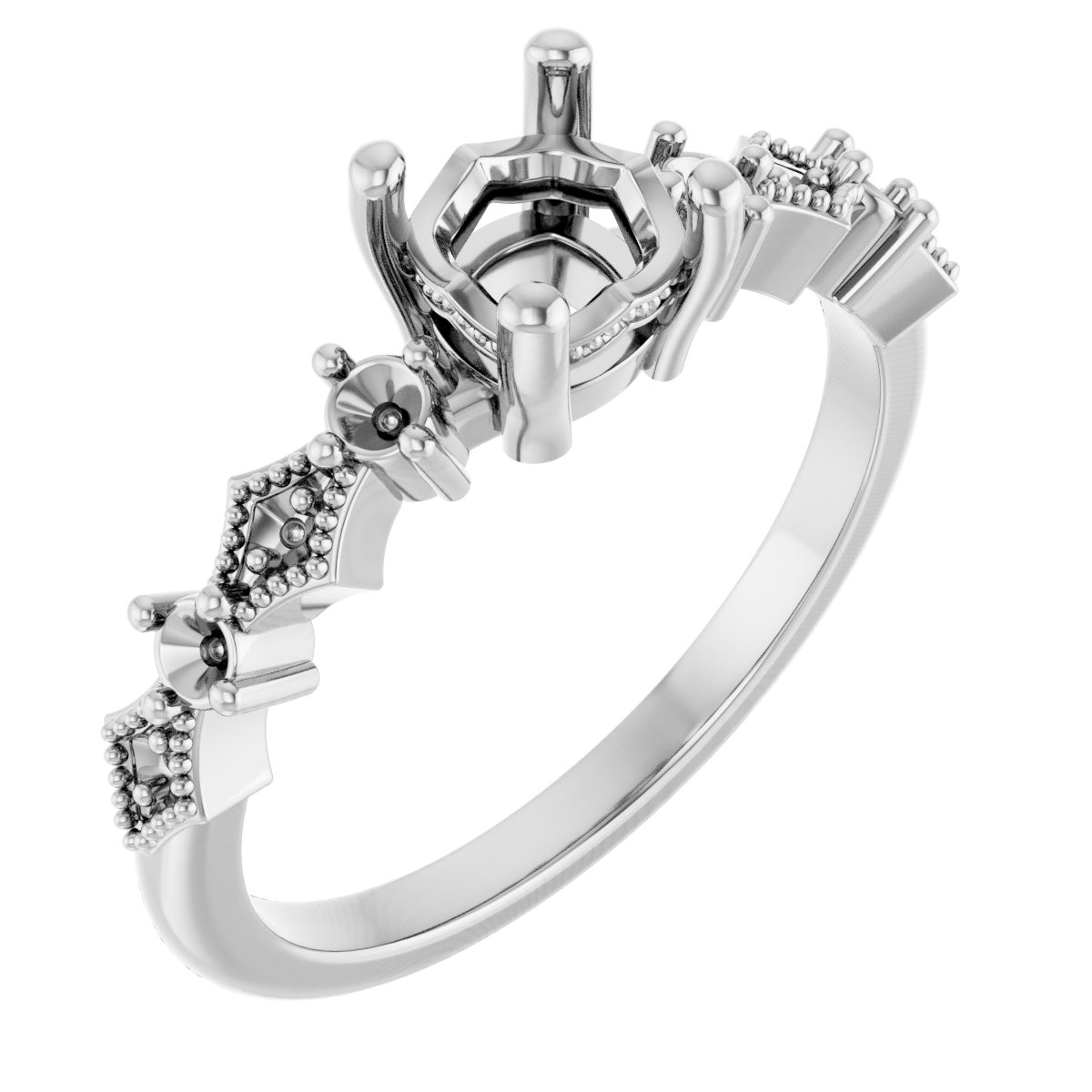 Accented Engagement Ring
