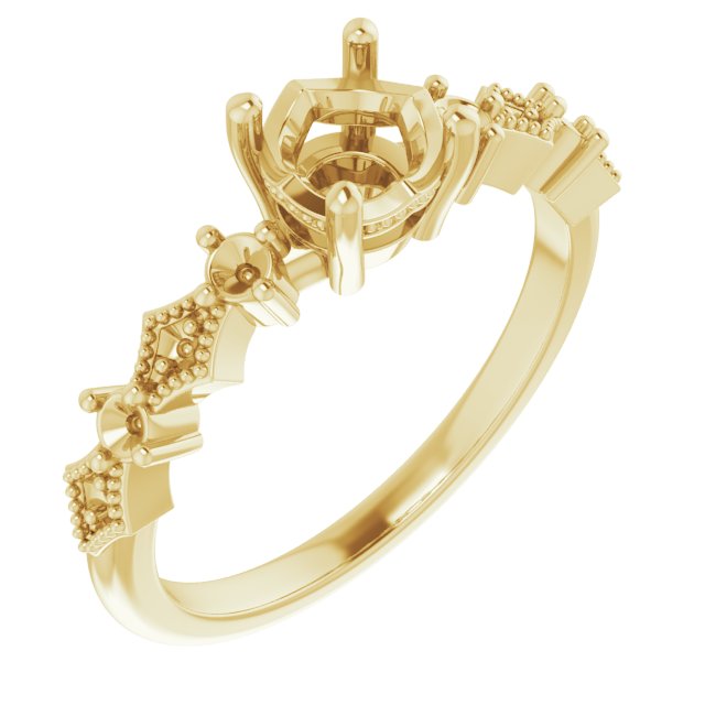 Accented Engagement Ring