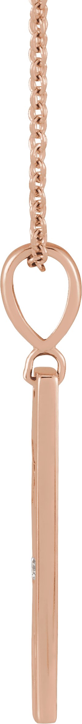 Alternative view of Accented XO Bar Necklace or Pendant