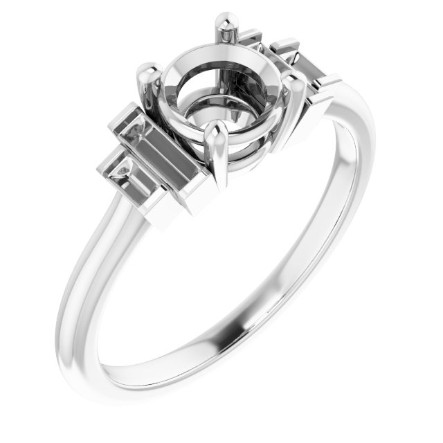 Accented Engagement Ring