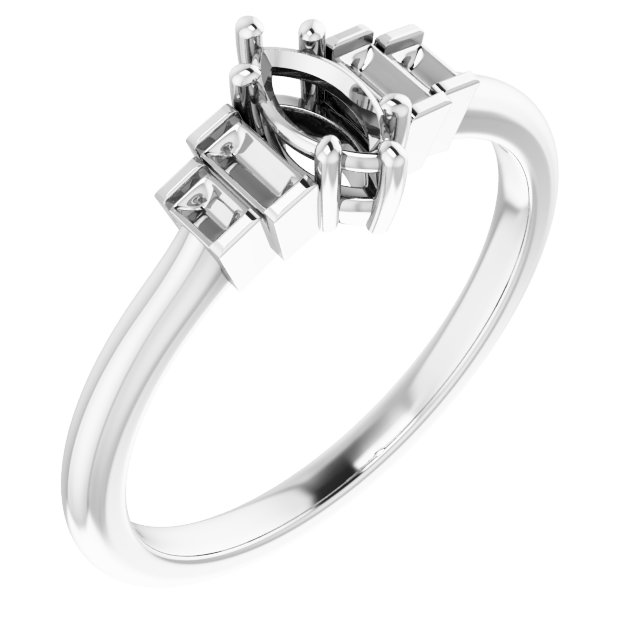 Accented Engagement Ring