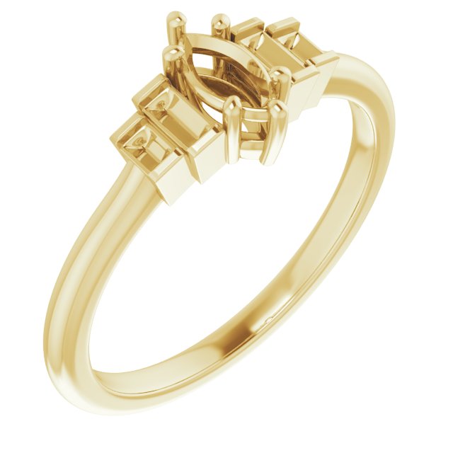 Accented Engagement Ring
