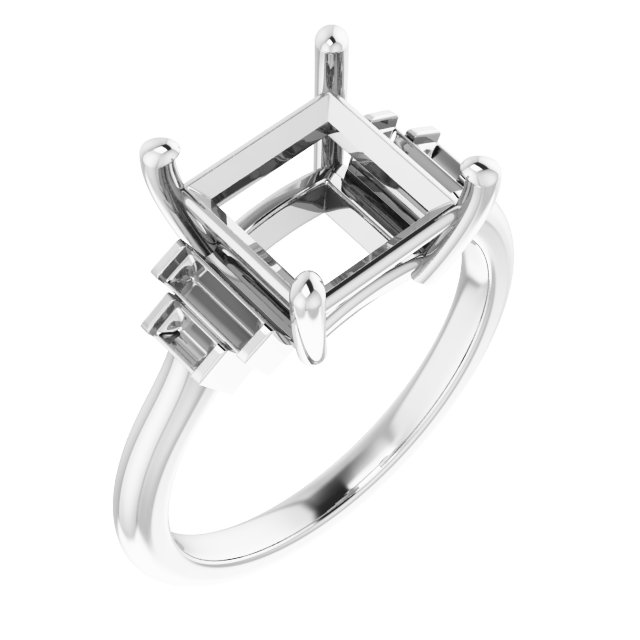 Accented Engagement Ring