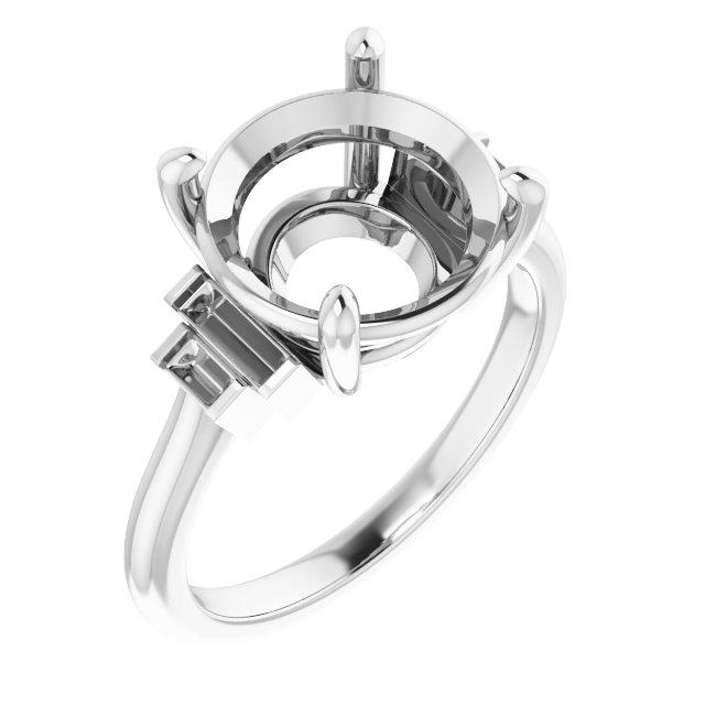 Accented Engagement Ring