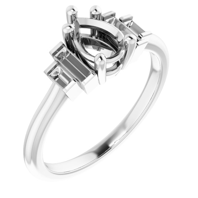 Accented Engagement Ring