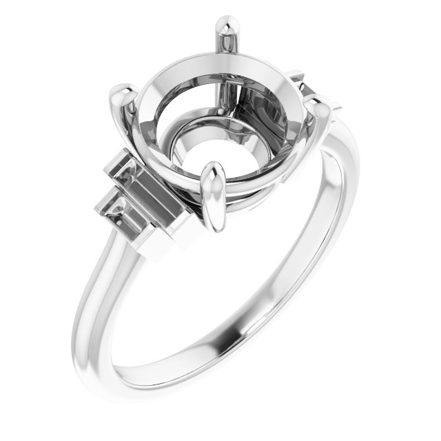 Accented Engagement Ring