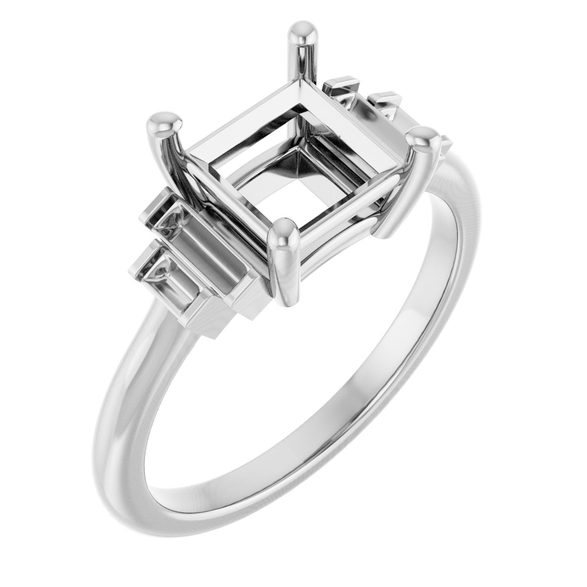 Accented Engagement Ring