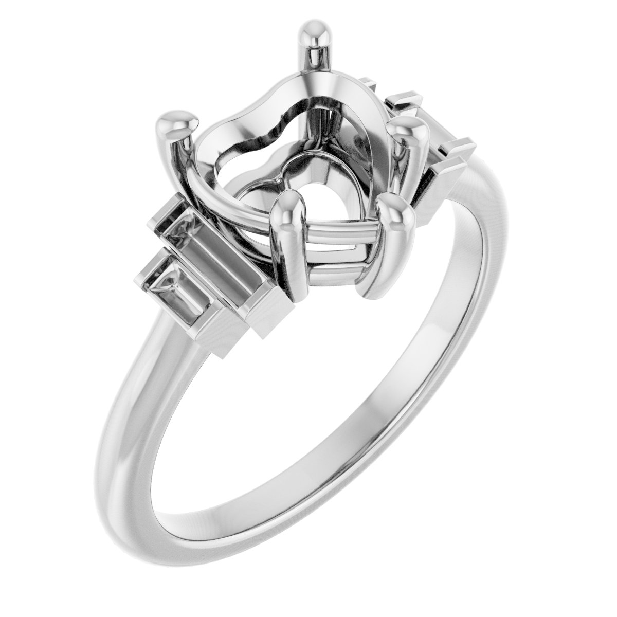 Accented Engagement Ring