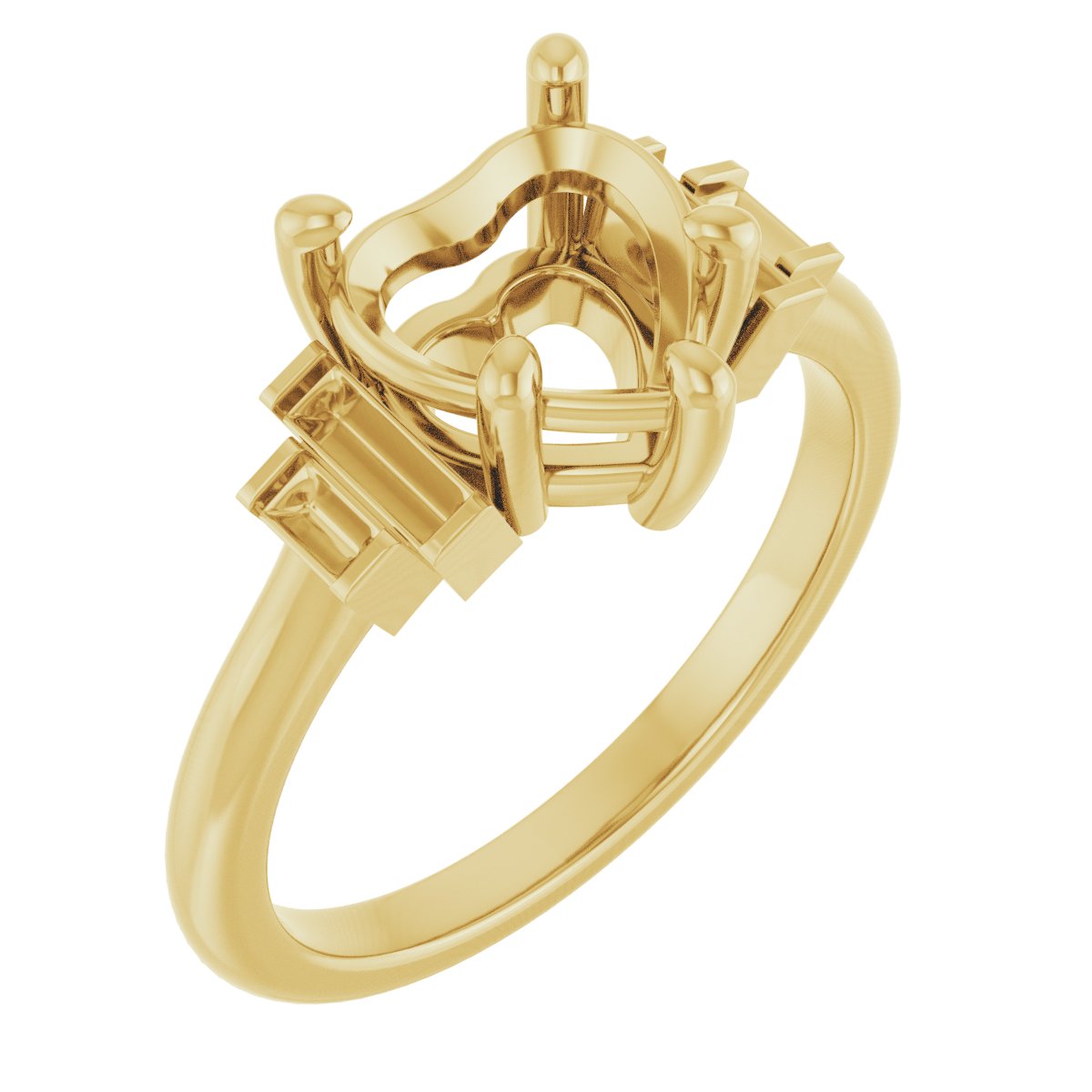 Accented Engagement Ring