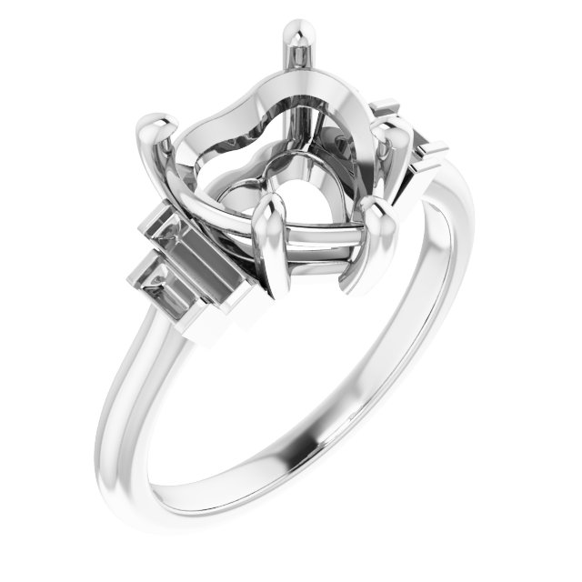 Accented Engagement Ring