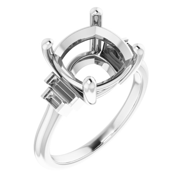 Accented Engagement Ring