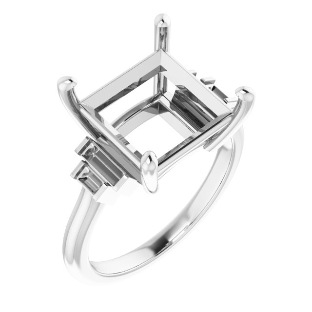 Accented Engagement Ring