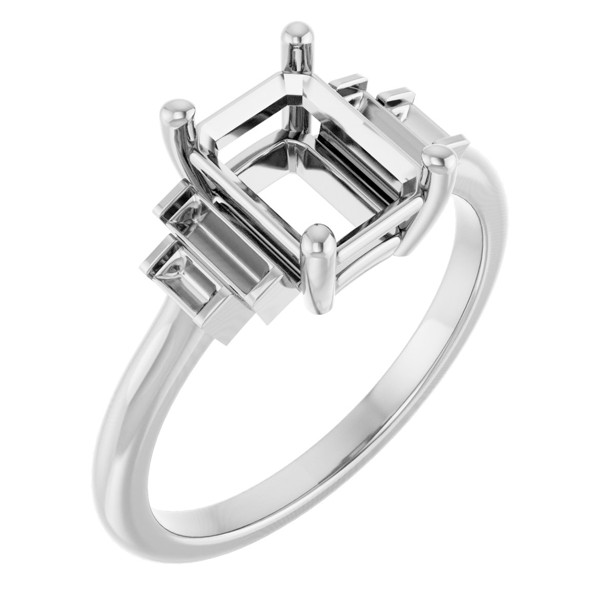 Accented Engagement Ring