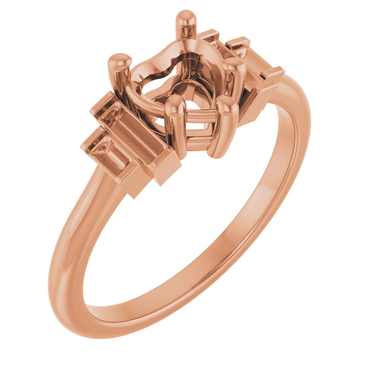 Accented Engagement Ring