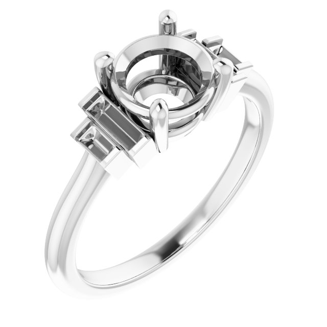 Accented Engagement Ring