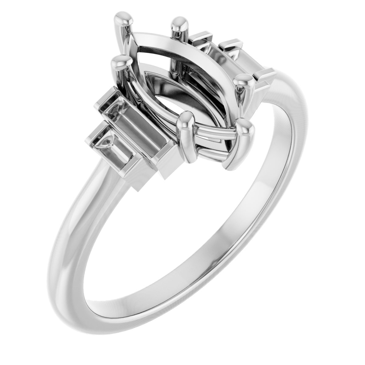 Accented Engagement Ring