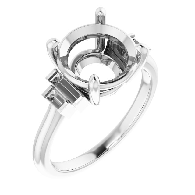 Accented Engagement Ring