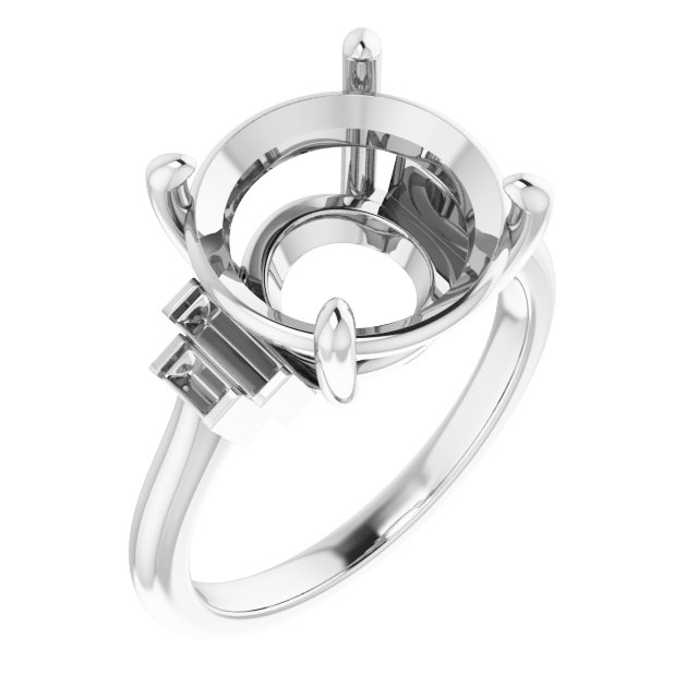 Accented Engagement Ring