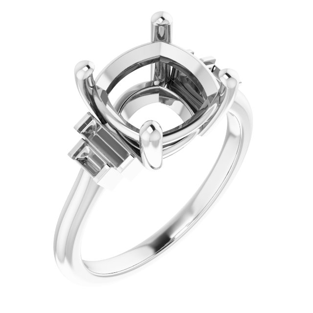 Accented Engagement Ring