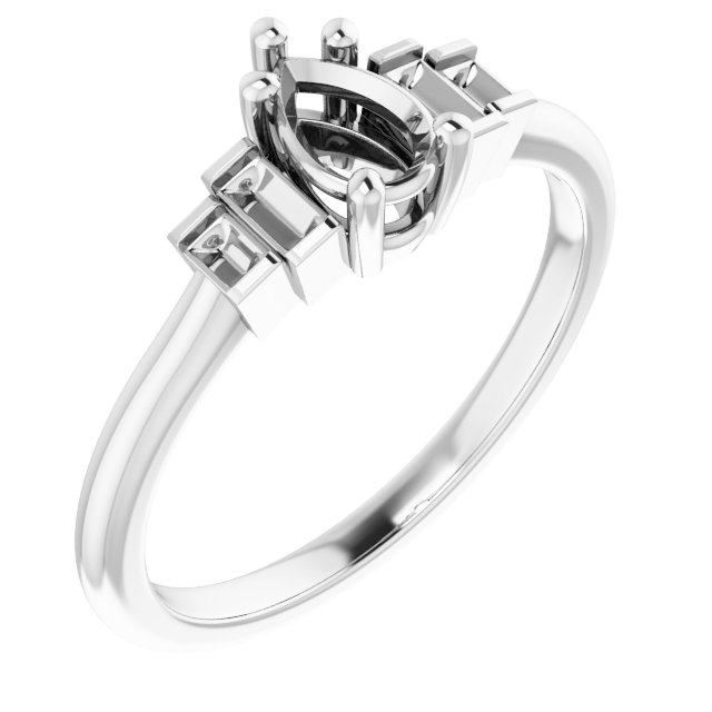 Accented Engagement Ring